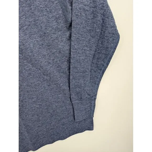 LL Bean River Drivers Henley Outer Layer Wool Blend Blue Shirt Men's Med, NICE - Picture 2 of 5